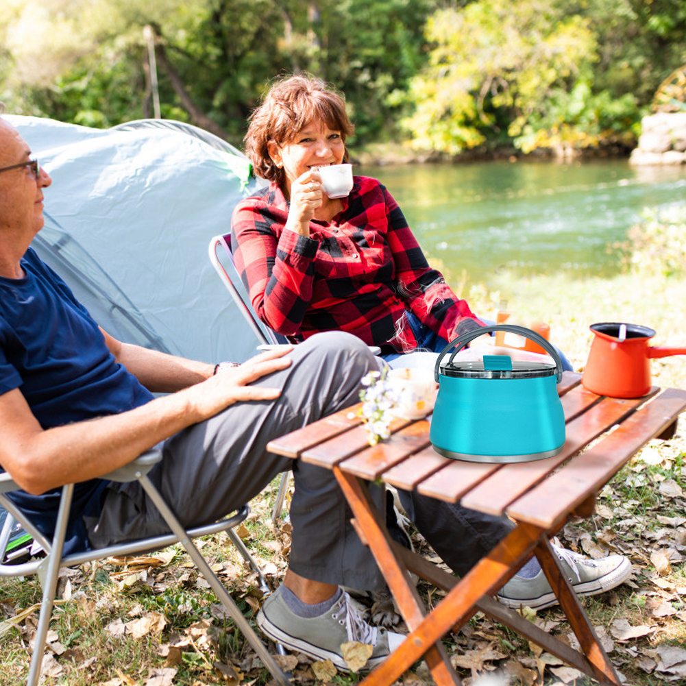 Outdoor Silicone Kettle  1L Ca - Camping Cooking Options avaliação e preço