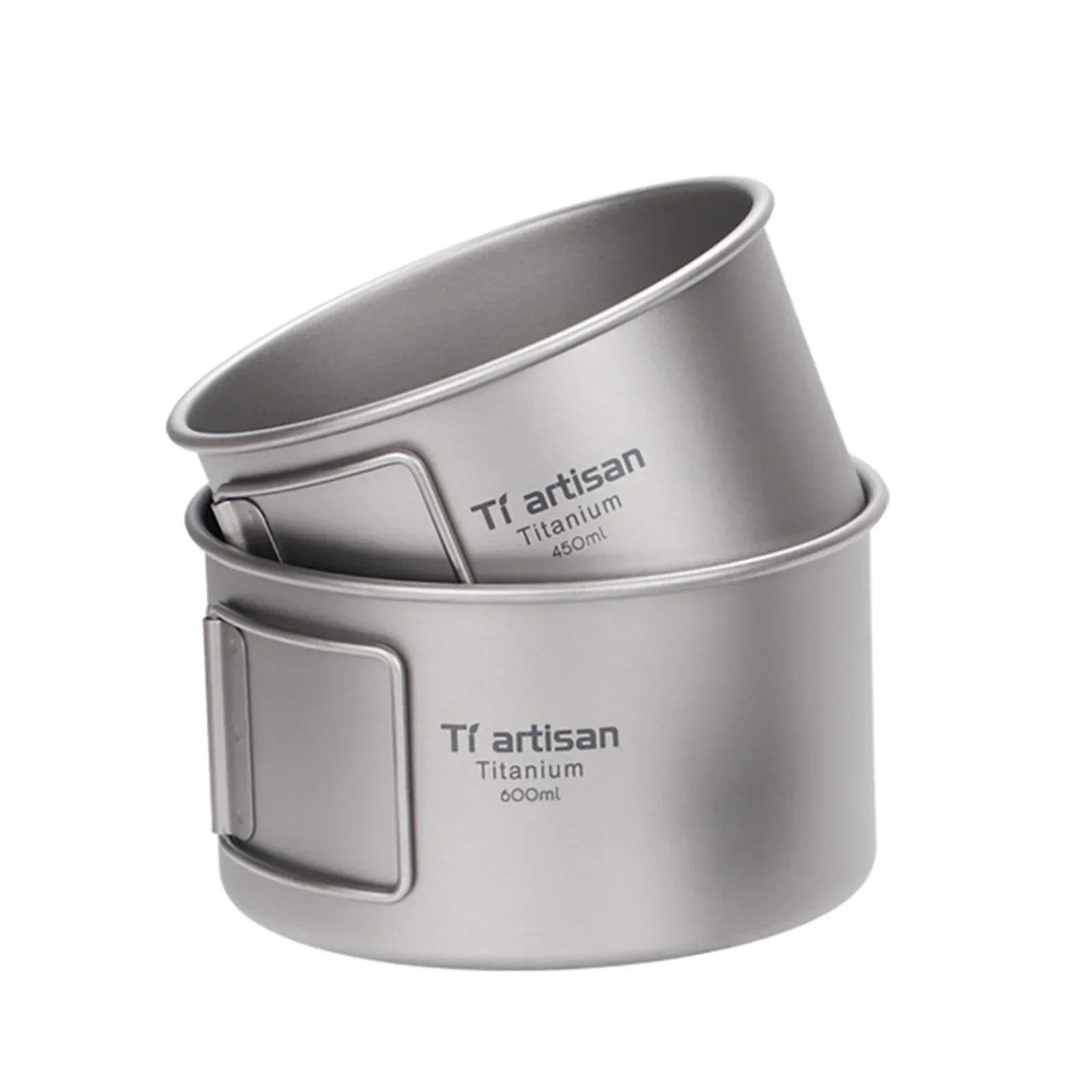 Titanium Bowl With Folding Han - Camping Cooking Wok avaliação e preço