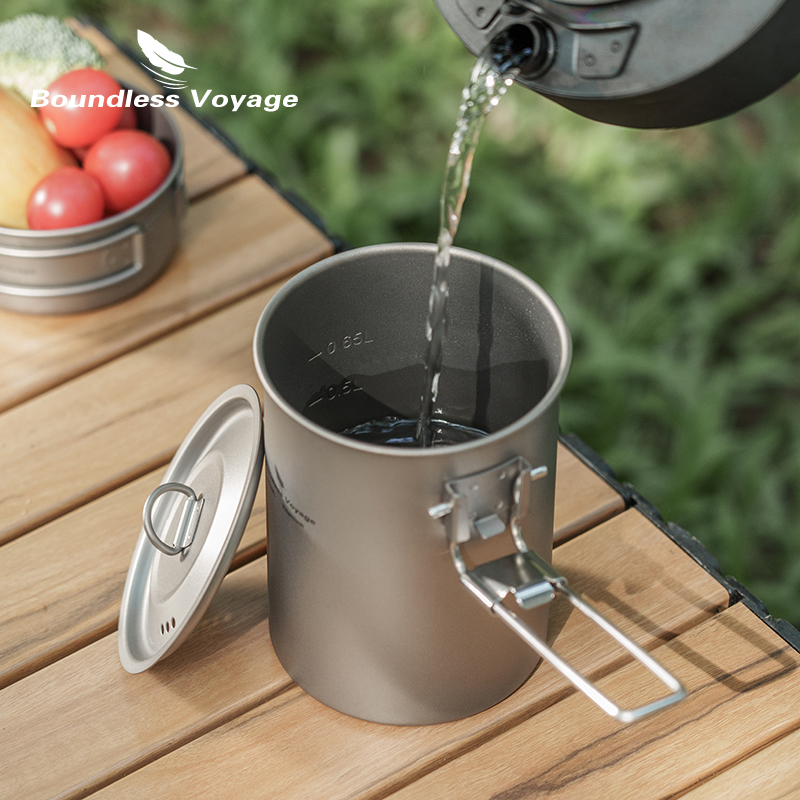 Boundless Voyage 900ml Titaniu - Camping Lightweight Cooking Pot avaliação e preço