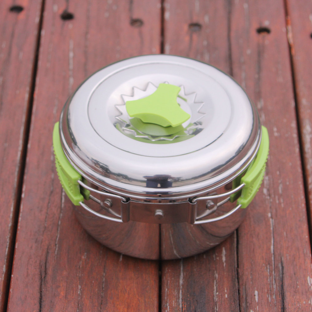 Camping Pot Lightweight Stainl - Camping Lightweight Cooking Pot avaliação e preço