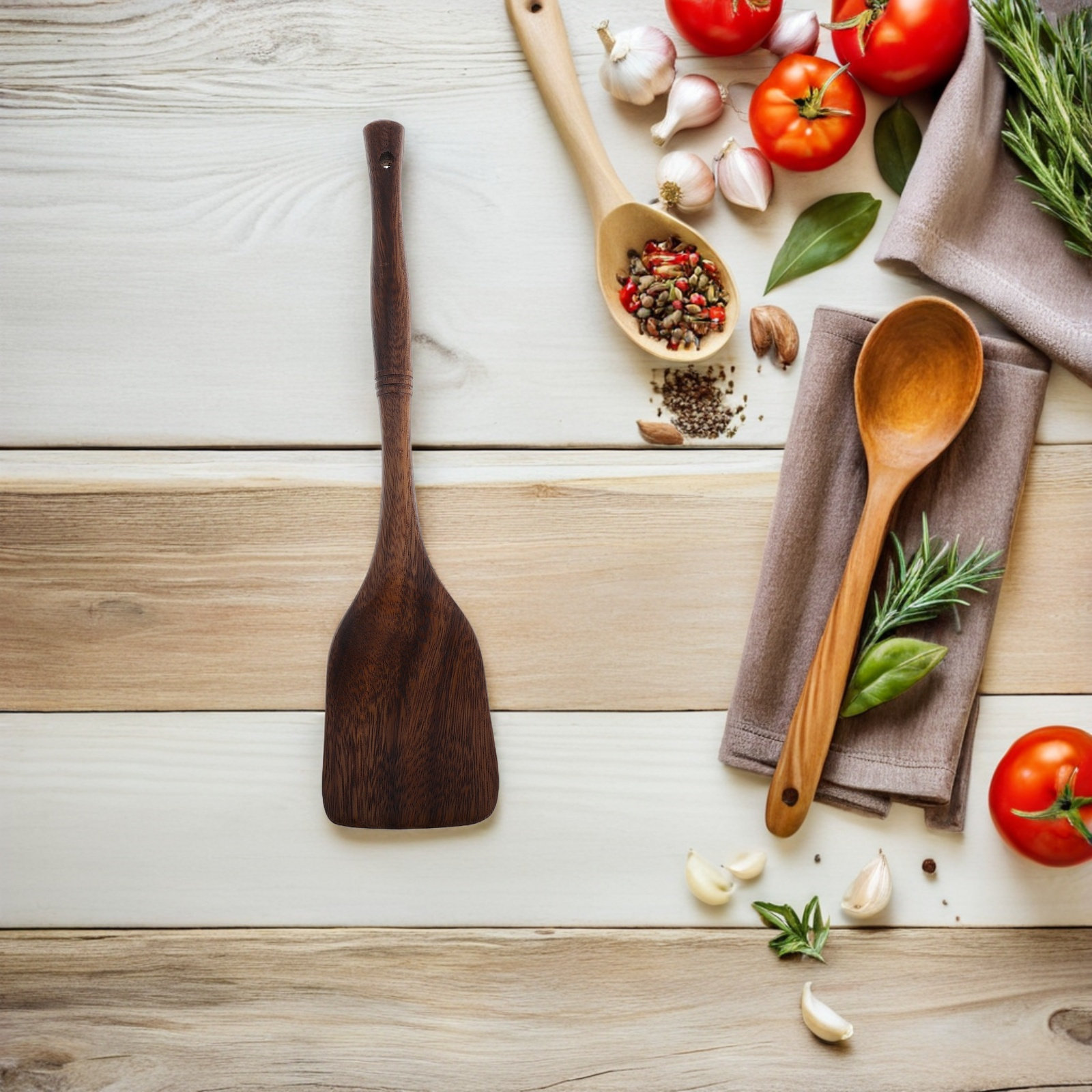 Wooden Cooking Utensils Long H - Camping Cooking Wok avaliação e preço