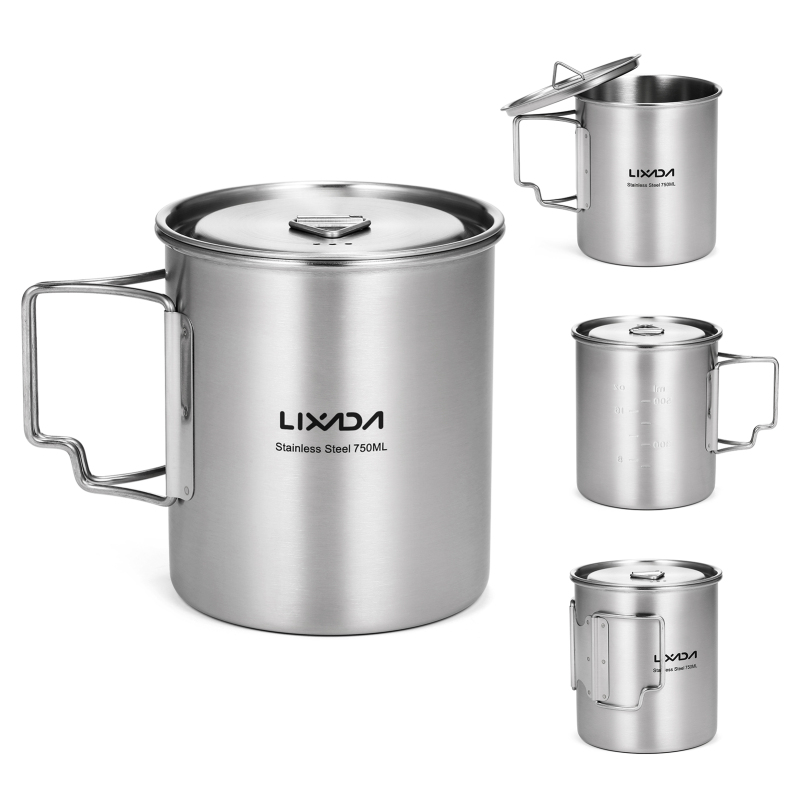 Lixada 750ml Cup Outdoor Stain - Camping Cooking Backpack avaliação e preço