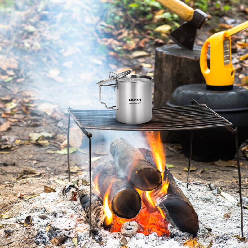Lixada 750ml Cup Outdoor Stain - Camping Cooking Backpack avaliação e preço