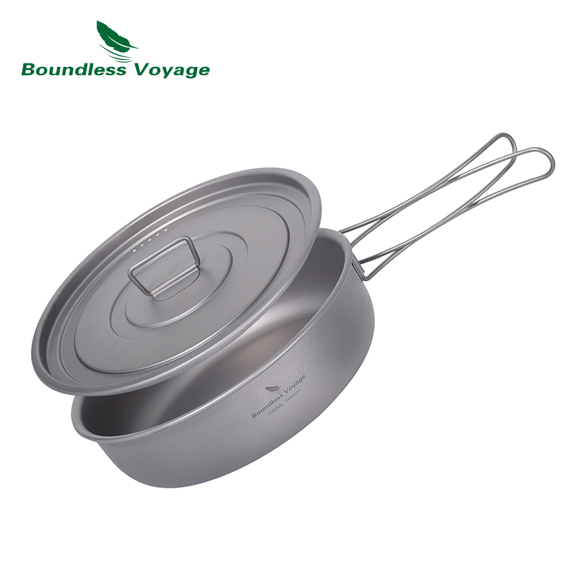Boundless Voyage Titanium Non- - Camping Cooking Wok avaliação e preço