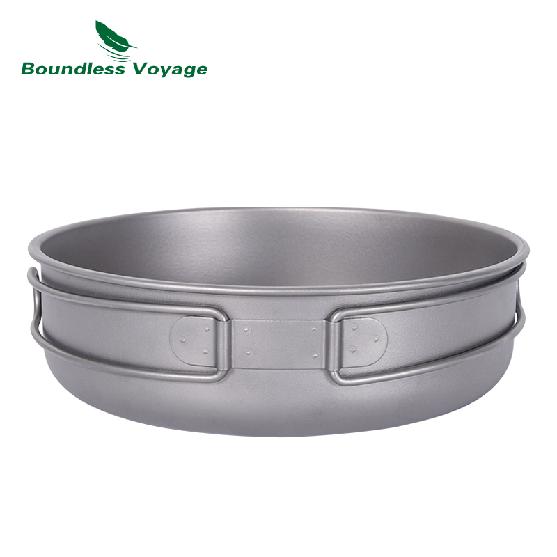 Boundless Voyage Titanium Non- - Camping Cooking Wok avaliação e preço