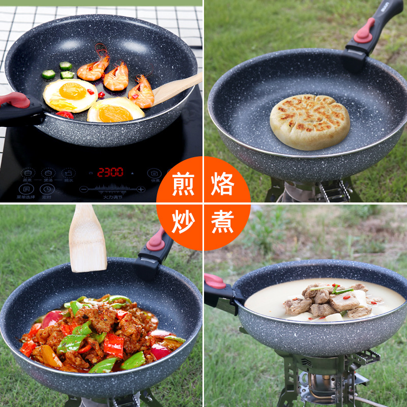 Outdoor Wok Portable Cooking P - Camping Cooking Wok avaliação e preço
