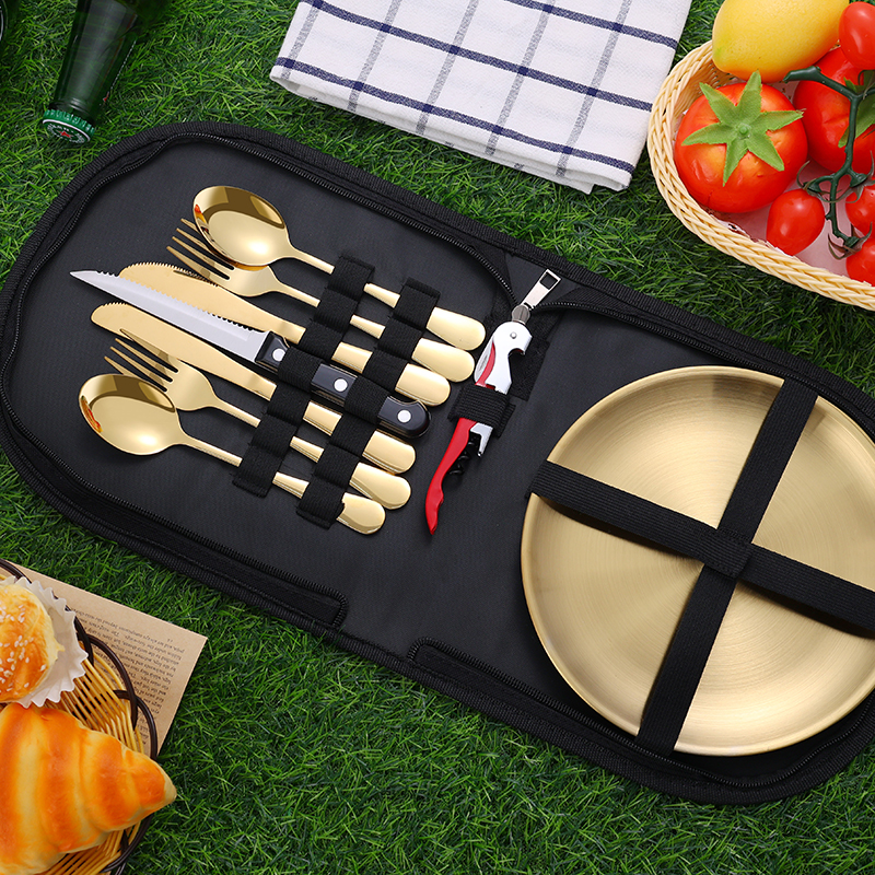 10Pcs Camping Tableware Set 30 - Camping Cooking And Eating avaliação e preço