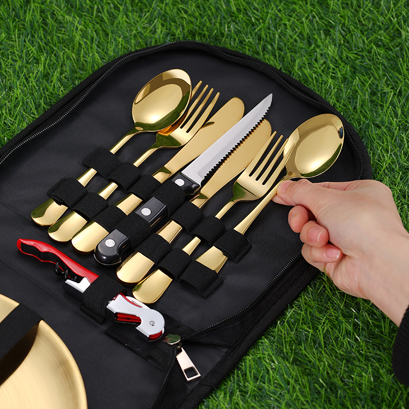 10Pcs Camping Tableware Set 30 - Camping Cooking And Eating avaliação e preço
