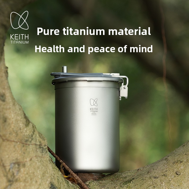 Keith Pure Titanium Outdoor Pr - Camping Lightweight Cooking Pot avaliação e preço