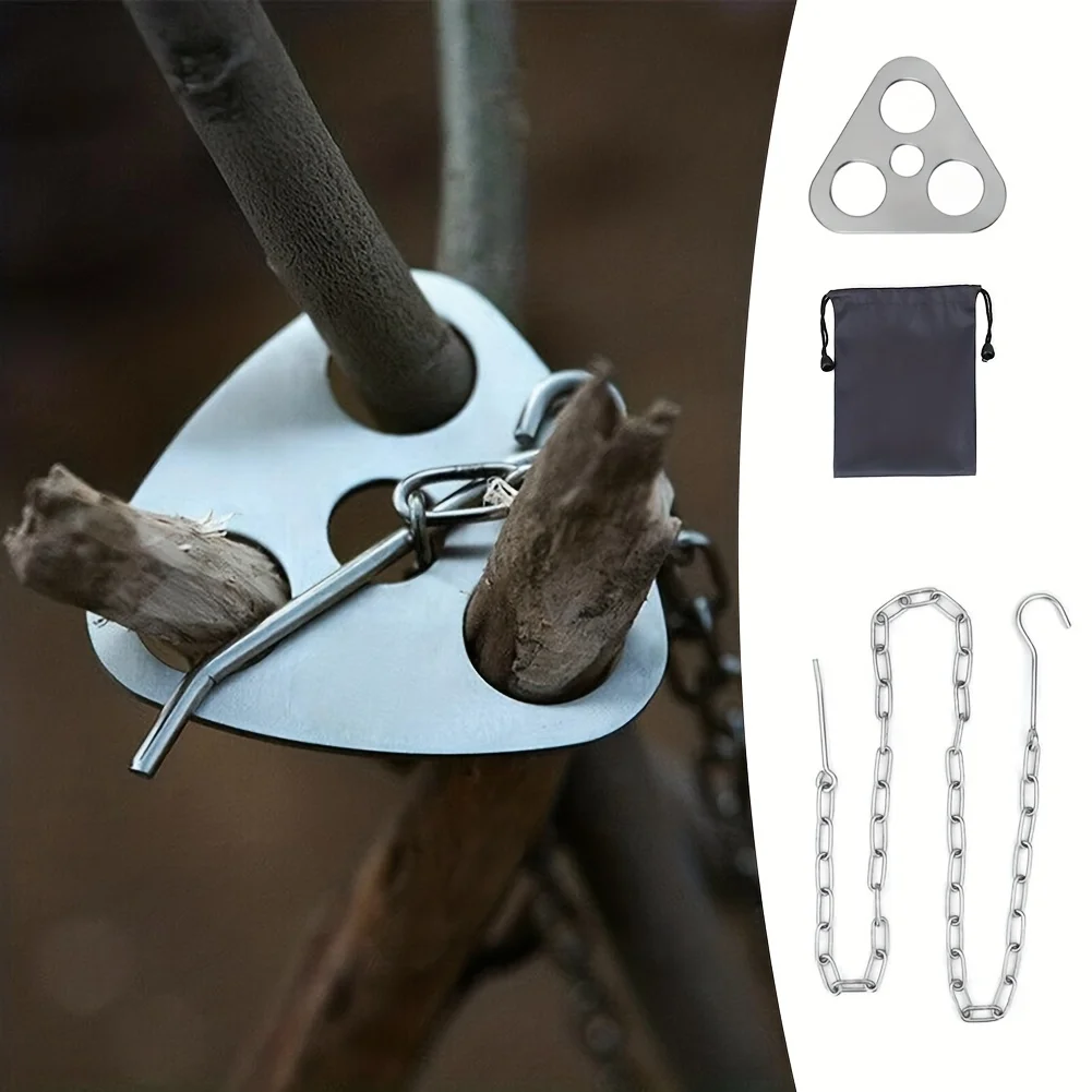 Outdoor BBQ Tripod Portable De - Camping Cooking Hanger avaliação e preço