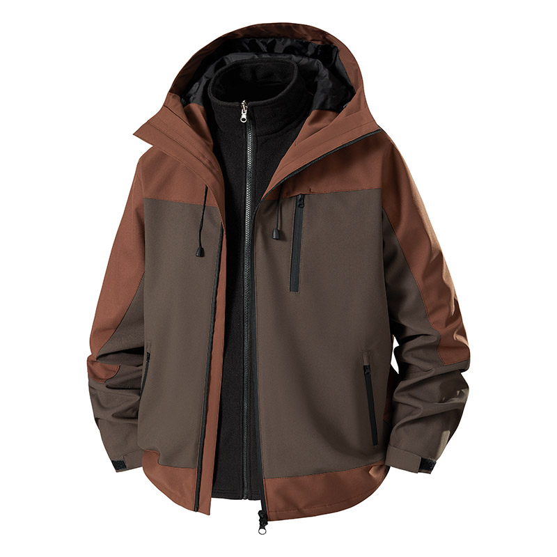 3-in-1 Splicing Mens Hiking Ja - Camping Cooking Windbreak avaliação e preço