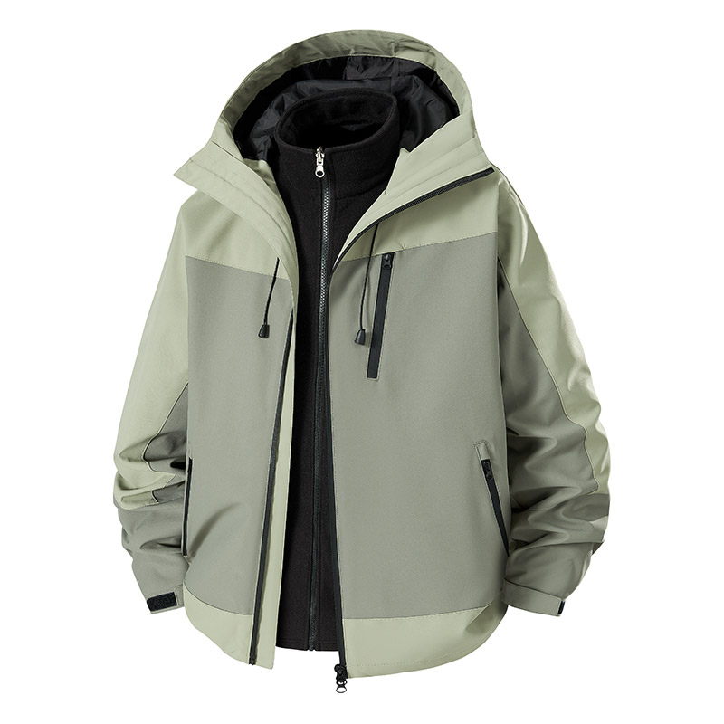 3-in-1 Splicing Mens Hiking Ja - Camping Cooking Windbreak avaliação e preço