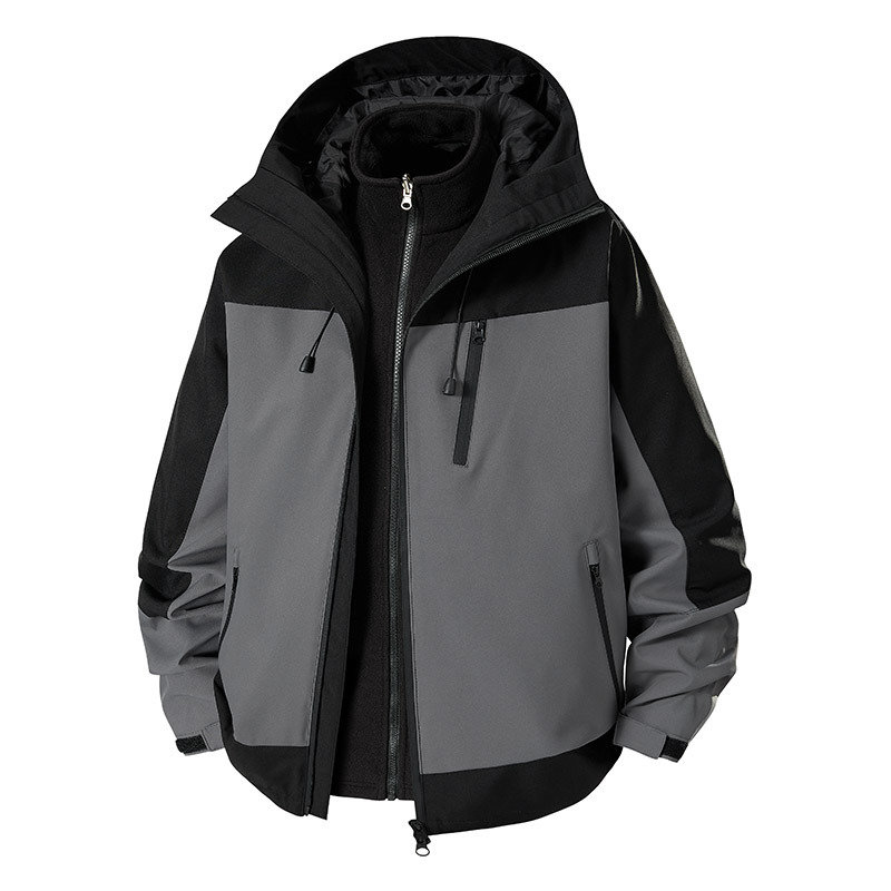 3-in-1 Splicing Mens Hiking Ja - Camping Cooking Windbreak avaliação e preço