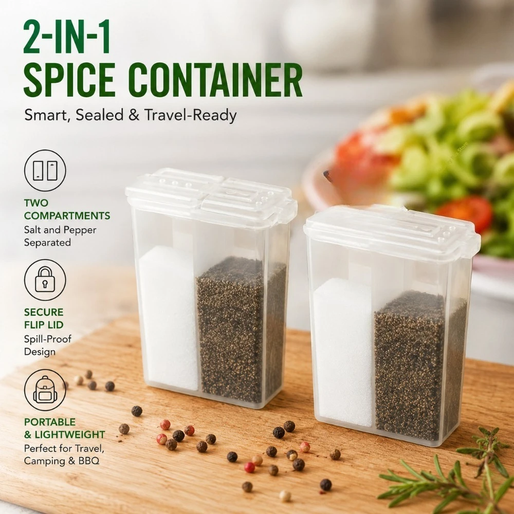 Multi-use 2in1 Spice Jar 2/4/6 - Camping Cooking Options avaliação e preço