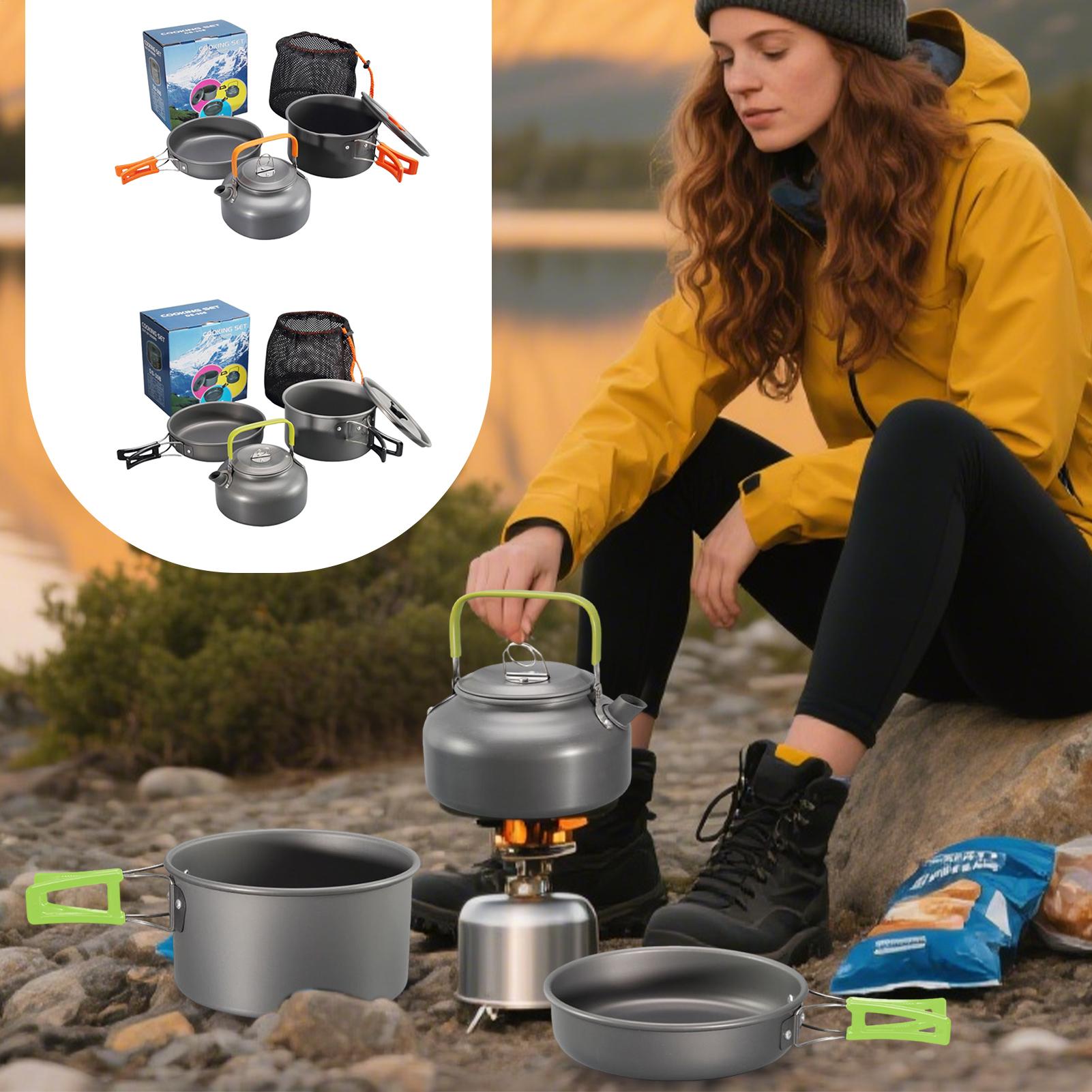 Camping Cookware Camping Cook  - Camping Lightweight Cooking Pot avaliação e preço