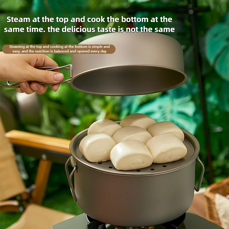 Titanium Outdoor Pot Set Picni - Camping Lightweight Cooking Pot avaliação e preço