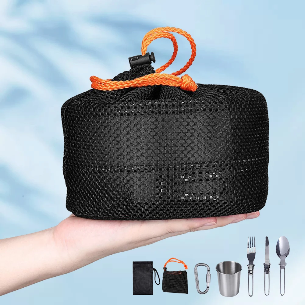 Camping Cookware Kit Kettle Po - Camping Lightweight Cooking Pot avaliação e preço
