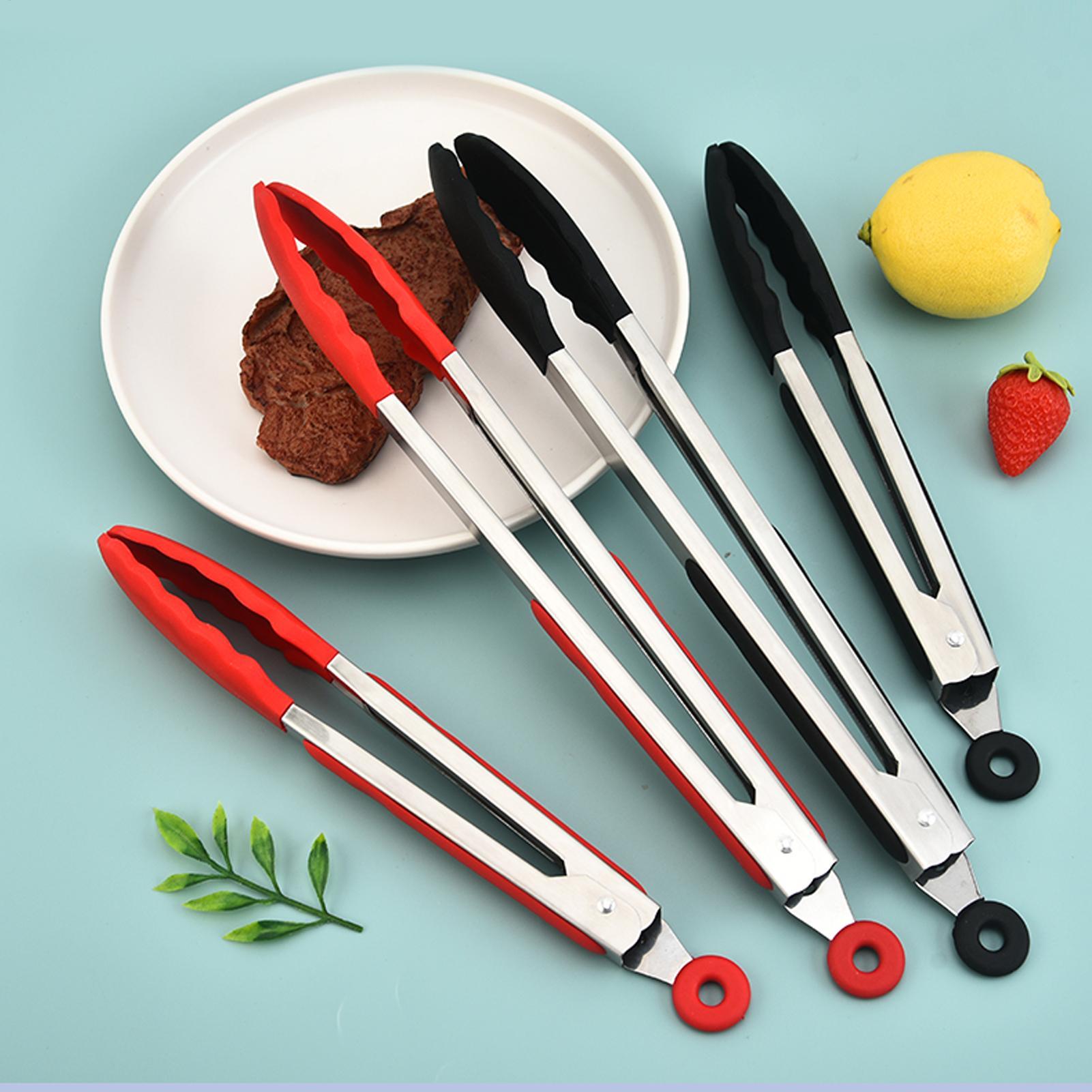 Cooking Tongs 3 Pieces Non-Sli - Camping Cooking Tips avaliação e preço