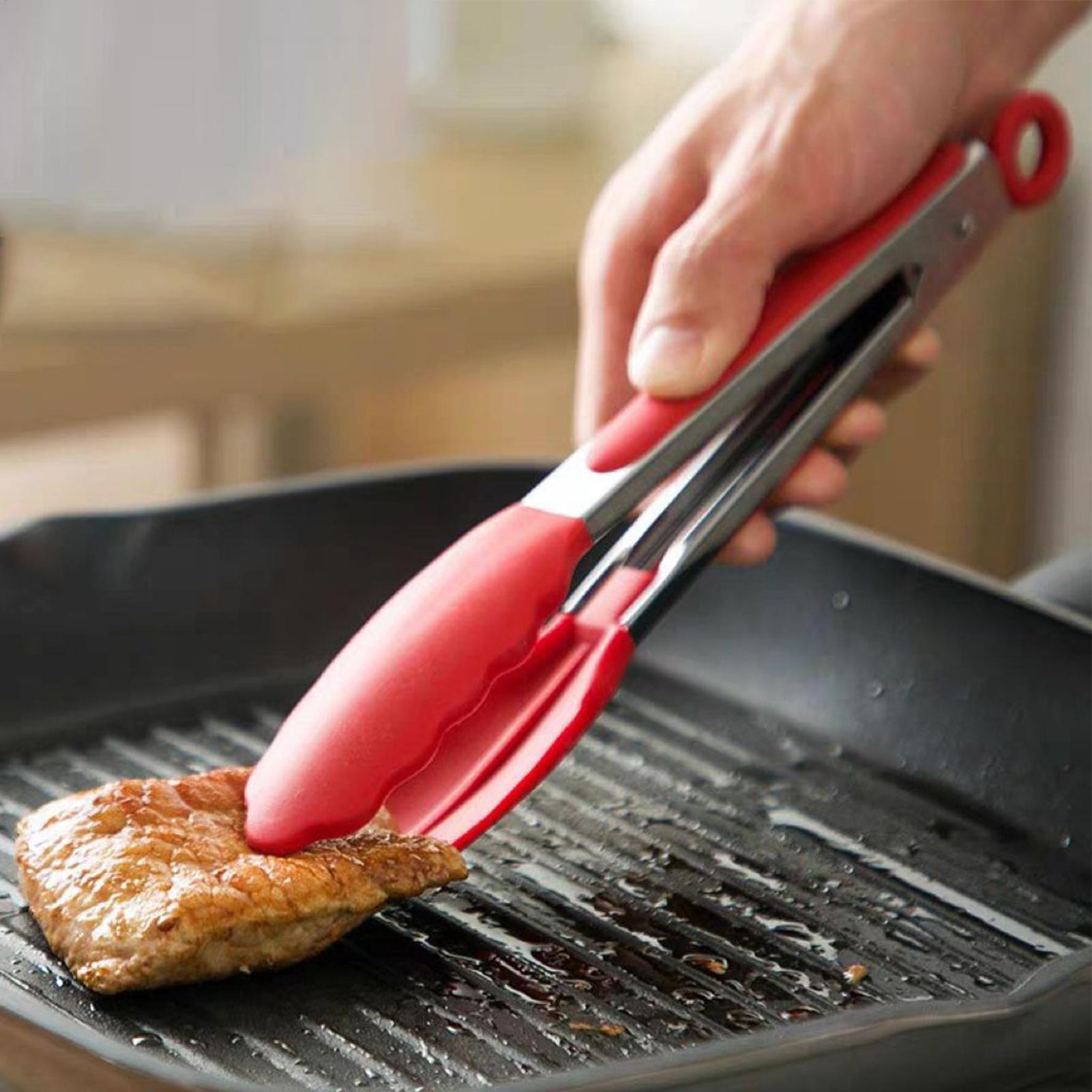 Cooking Tongs 3 Pieces Non-Sli - Camping Cooking Tips avaliação e preço