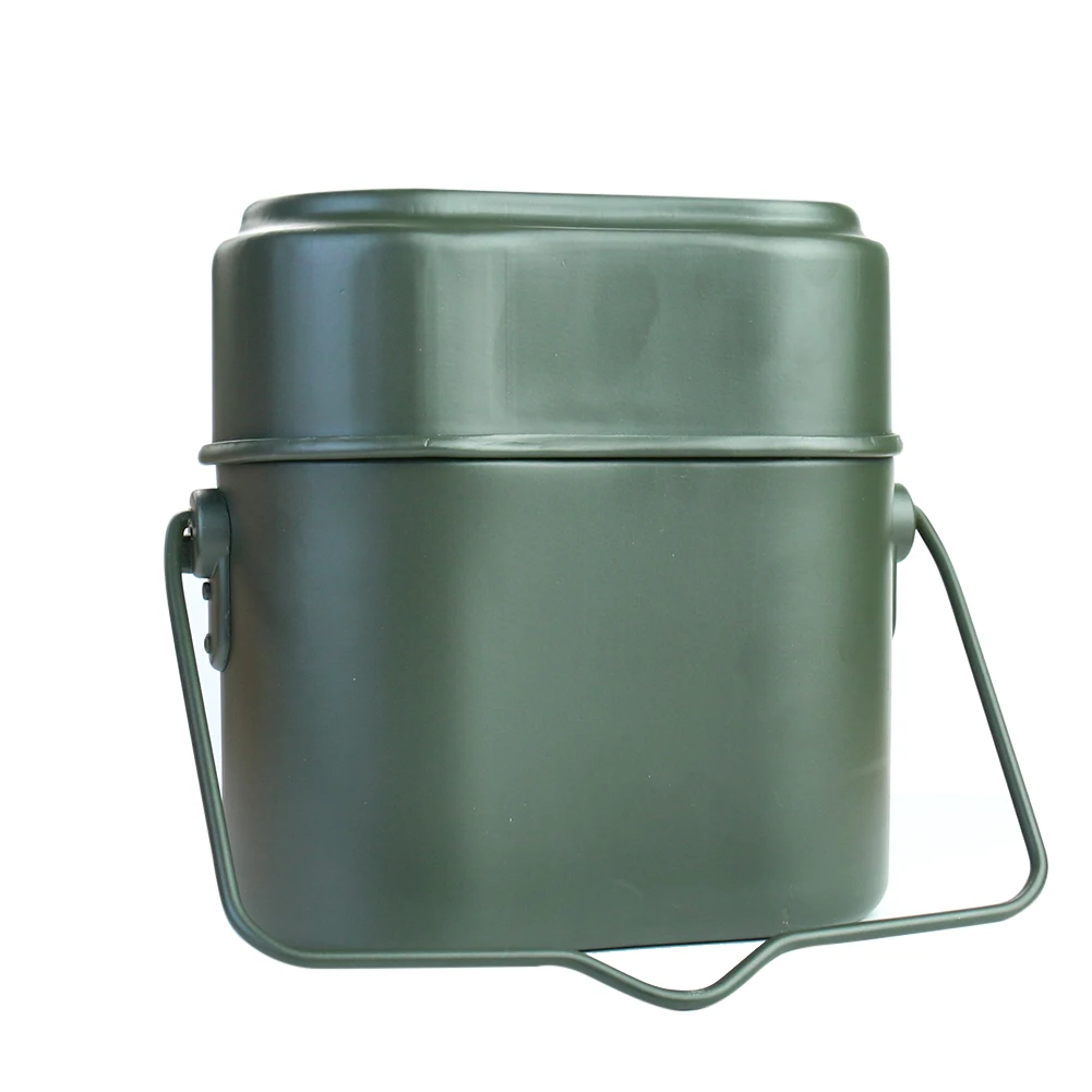 Portable Alloy Pot and Bowl Lu - Camping Lightweight Cooking Pot avaliação e preço