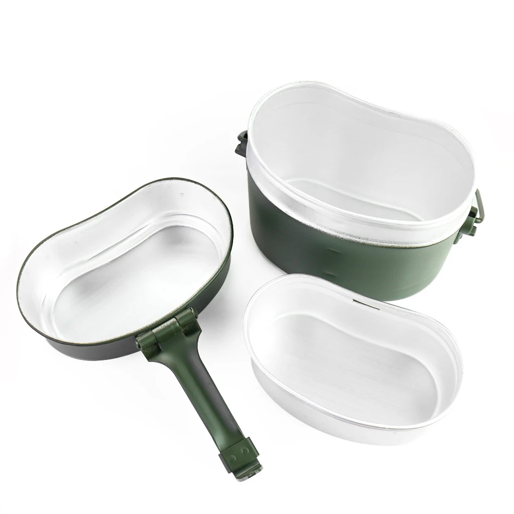 Portable Alloy Pot and Bowl Lu - Camping Lightweight Cooking Pot avaliação e preço