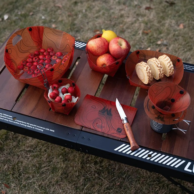 Foldable Camping Tableware Por - Camping Cooking Hot Plate avaliação e preço